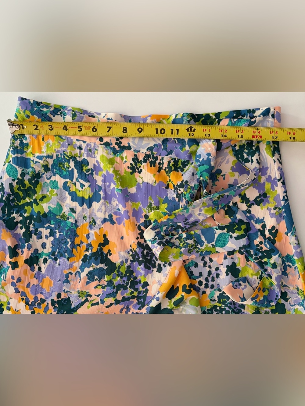 Maeve Anthropologie Ruffled Wrap Maxi Skirt In
Green Floral size Large - Picture 9 of 15
